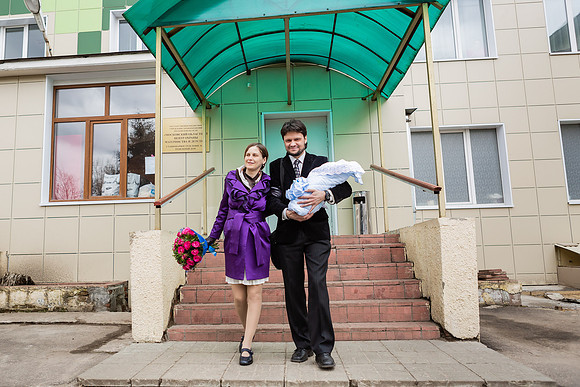 фотосъемка, фотосессия - выписка из роддома, Люберцы
