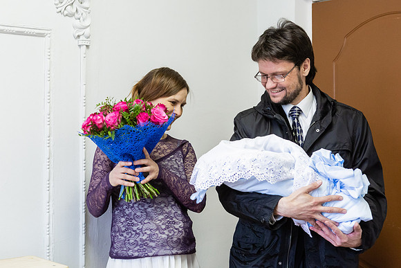 фотосъемка, фотосессия - выписка из роддома, Люберцы