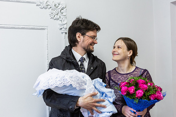 фотосъемка, фотосессия - выписка из роддома, Люберцы